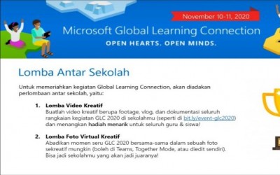 Global Learning Connection (GLC) SMAN 8 Batam 2020